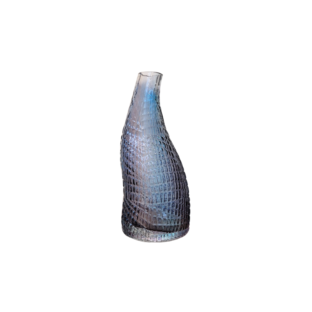 Twisted Neck Blue Vase 25cm image 0